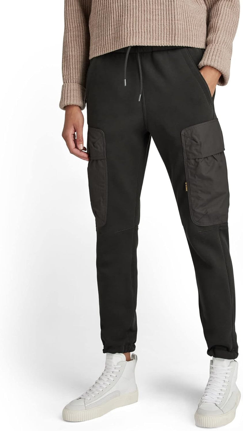 G-STAR RAW Damen Boyfriend 3D Pocket Jogginghose Pants XL Grau (Cloack D20737-c235-5812), XL Grau (C