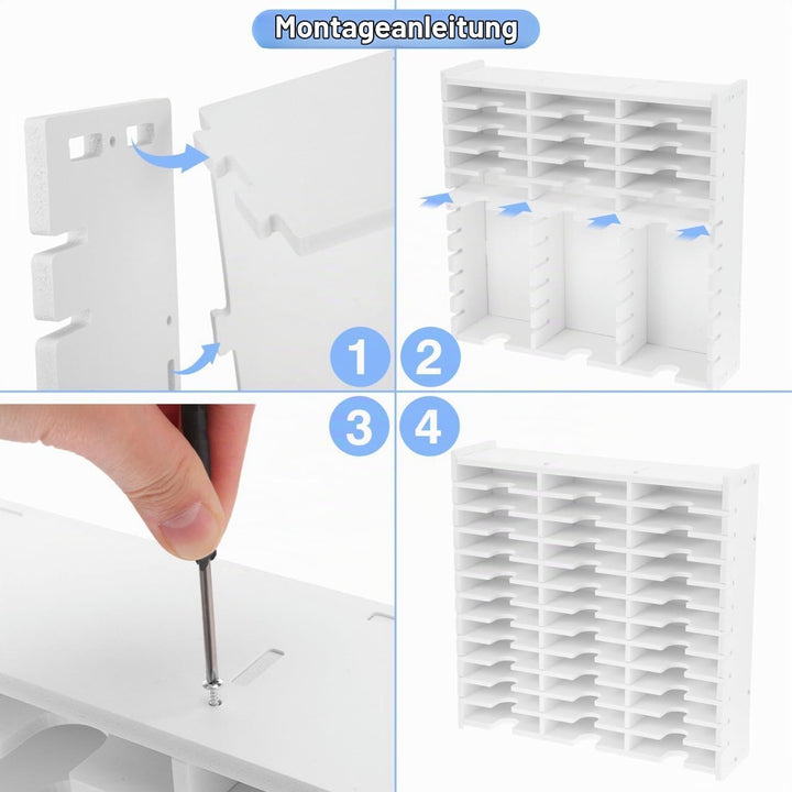 ABOOFAN Cd Aufbewahrungsbox Mit 36 Fächern 13.00X5.24 Zoll Organizer Für Cds Und Dvds Multifunktiona
