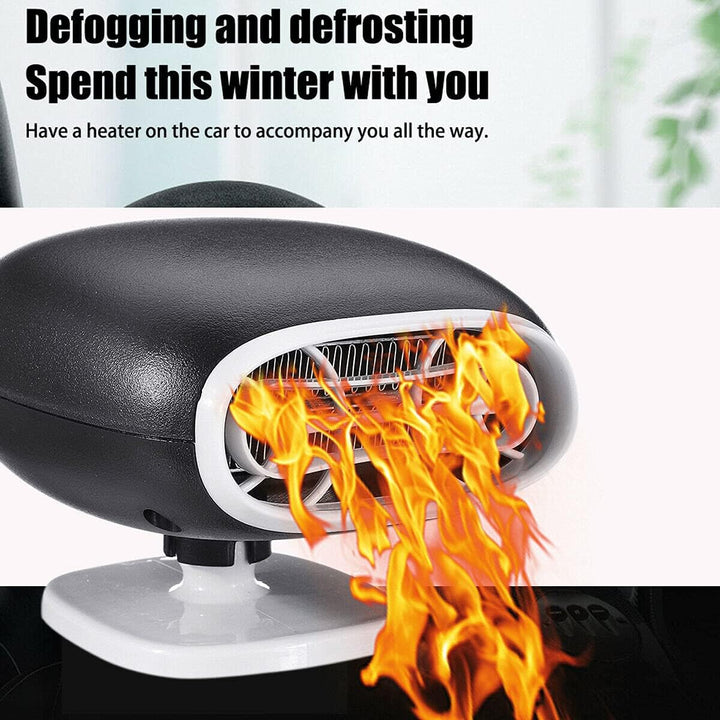 Auto-Heizung 12V 150W Zigarettenanzünder, Riloer 2-In-1 Tragbare Heizlüfter, 360° Drehbare Windschut