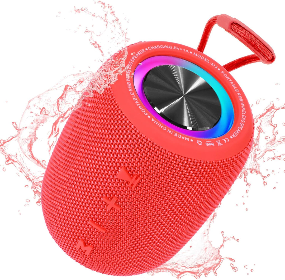 SENXINGYAN 20W Bluetooth Lautsprecher – Tragbare Musikbox mit 360° Stereo-Sound, LED-Lichtshow, IPX6
