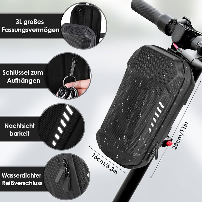 Pfloge® E Scooter Schloss mit Zahlencode, Schloss für E Scooter mit 4-Stellig Code Kombination, Hand