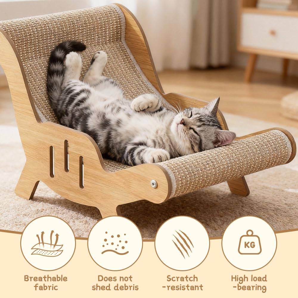 Katzenliege Sisal, Katzen Sisal Liegestuhl, Katzenkratzer Stuhl, Katzen Hängematte-katzen für Katzen