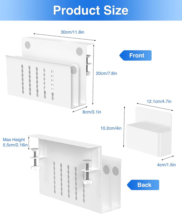 Schreibtisch Seitenaufbewahrung, Doppelschichtiger Desk Side Storage Mit Magnetischer Stifthalter Ke