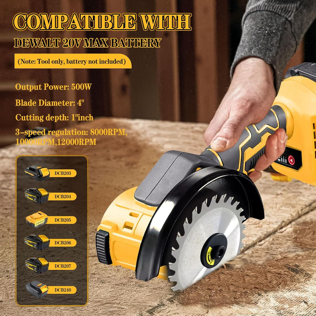 Akku-Winkelschleifer für Dewalt 20V Akku, 3-Gang 12000RPM Bürstenloses Akku Winkelschleifer Werkzeug