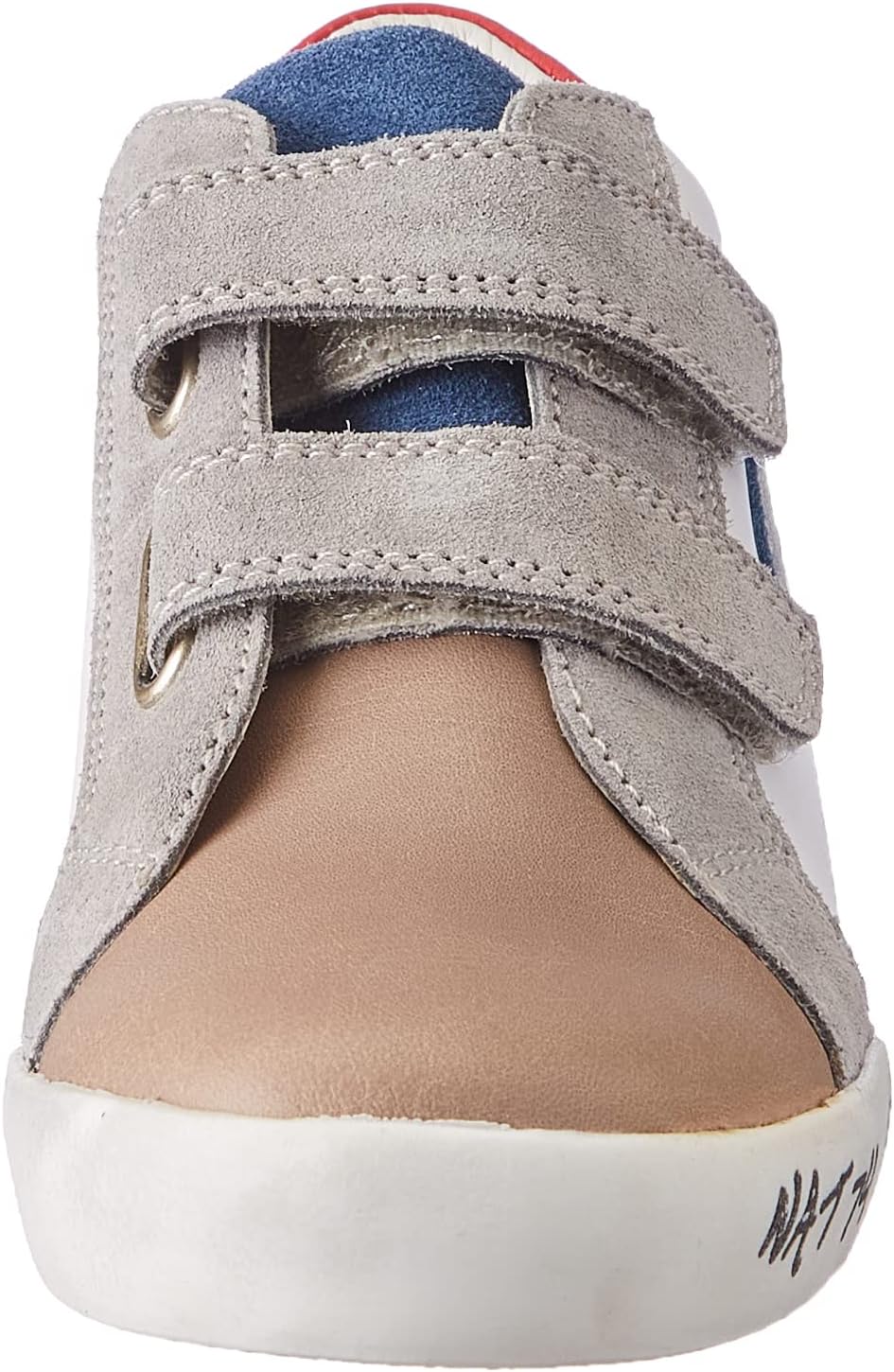 Naturino Korey 2 HIGH VL-Ledersneakers 21 EU Weiss Grau, 21 EU Weiß Grau