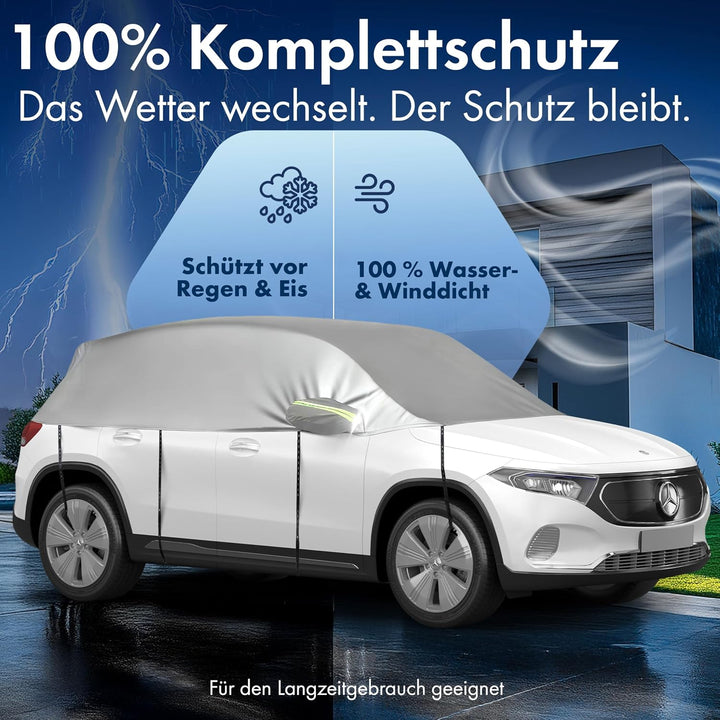 Walser Abdeckplane Auto All Weather, Abdeckplane wasserdicht, 100% wetterfeste Autoabdeckplane, Auto