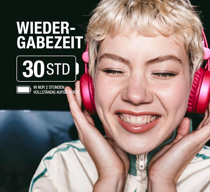 Fresh 'n Rebel Code Core, Bluetooth-Kopfhörer on-Ear, kabellos, 30 Stunden Spielzeit, mit Mikrofon u