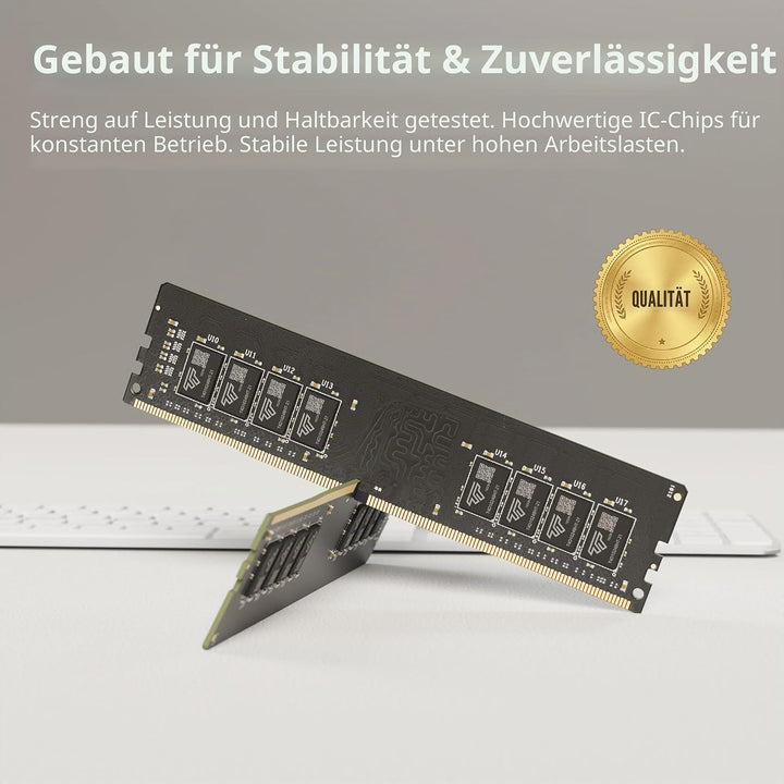 Timetec 16GB DDR4 2666MHz PC4-21300 Non-ECC Unbuffered 1.2V CL19 2Rx8 Dual Rank 288 Pin UDIMM Deskto