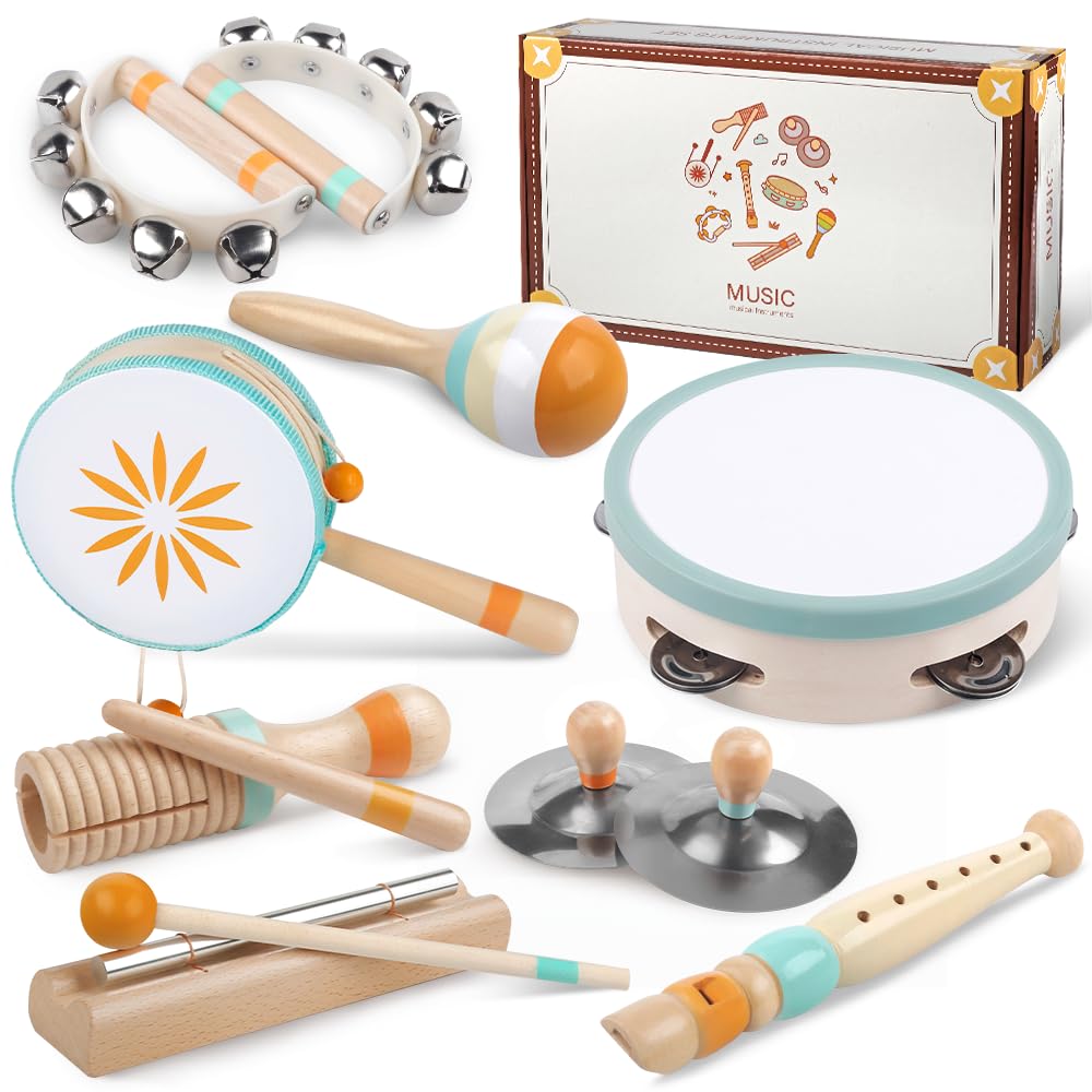 Kleinkind-Musikinstrumente, Montessori-Musikinstrumente für Babys, Percussion-Instrumente für 1-Jähr