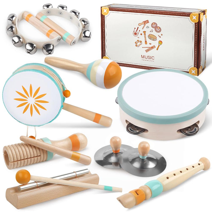 Kleinkind-Musikinstrumente, Montessori-Musikinstrumente für Babys, Percussion-Instrumente für 1-Jähr