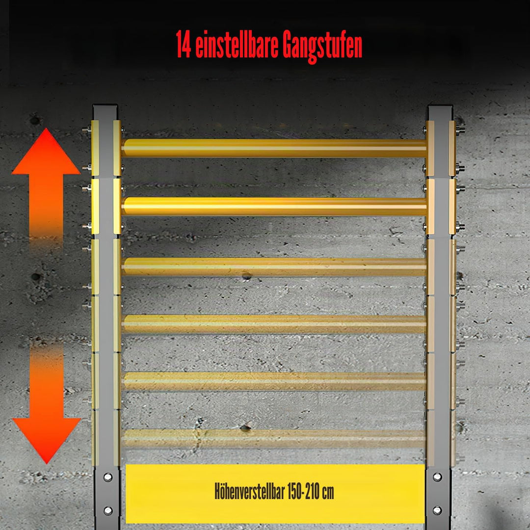 NIDAYE Klimmzugstation, Klimmzugstange, freistehend, Fitnessgerät für zu Hause, belastbar bis 200 kg