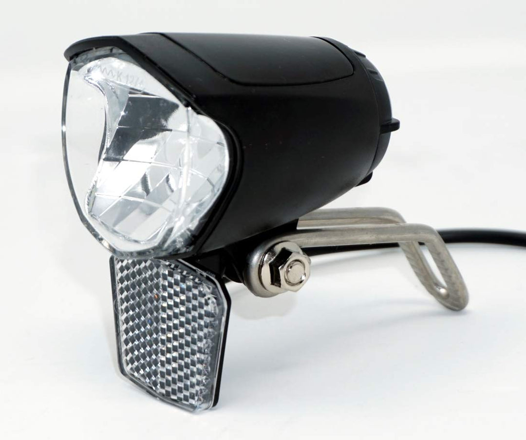 E-Bike LED Scheinwerfer 75 Lux 6-48 Volt Beleuchtung Lampe StVZO