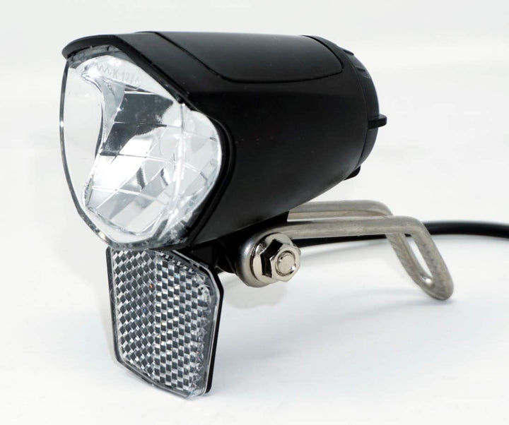 E-Bike LED Scheinwerfer 75 Lux 6-48 Volt Beleuchtung Lampe StVZO