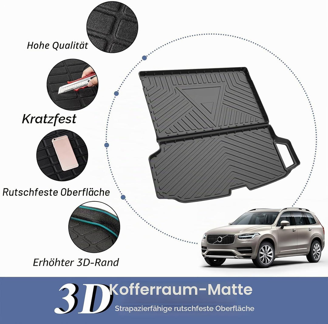 PSLER Auto Allwetter Wasserdicht Protector Pad Hinten Cargo Liner Trunk Kofferraummatte für XC90 201