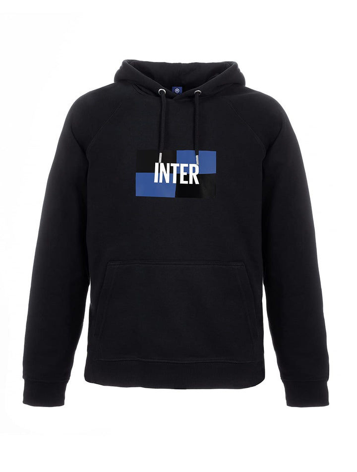 Inter Unisex New Logo Sweatshirt Kapuzenpullover XXL Schwarz, XXL Schwarz