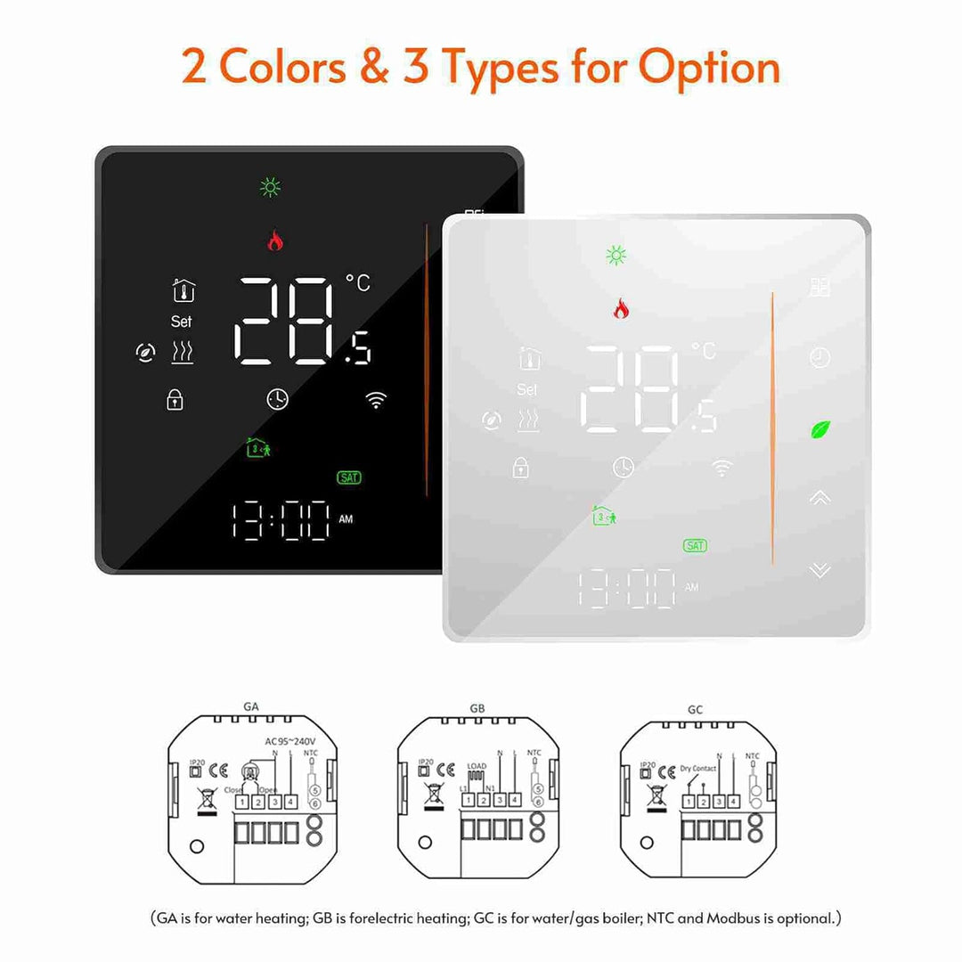 Ailgely WiFi Smart Thermostat Raumthermostat, Wöchentlich programmierbar Unterstützt Touch Control/M