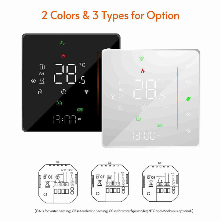 Ailgely WiFi Smart Thermostat Raumthermostat, Wöchentlich programmierbar Unterstützt Touch Control/M