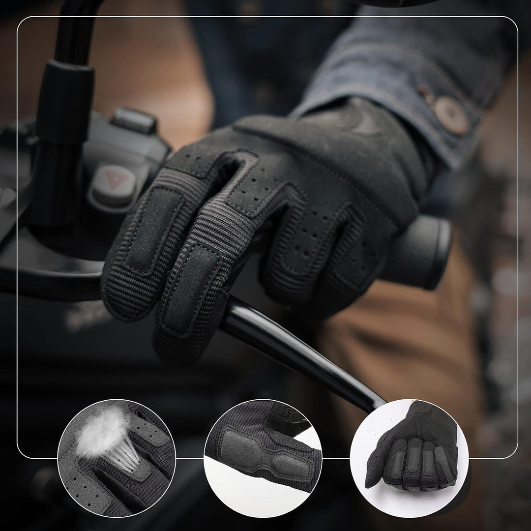 ROCKBROS Fahrradhandschuhe Damen Herren，MTB Handschuhe Touchscreen， Laufhandschuhe und Sport Handsch