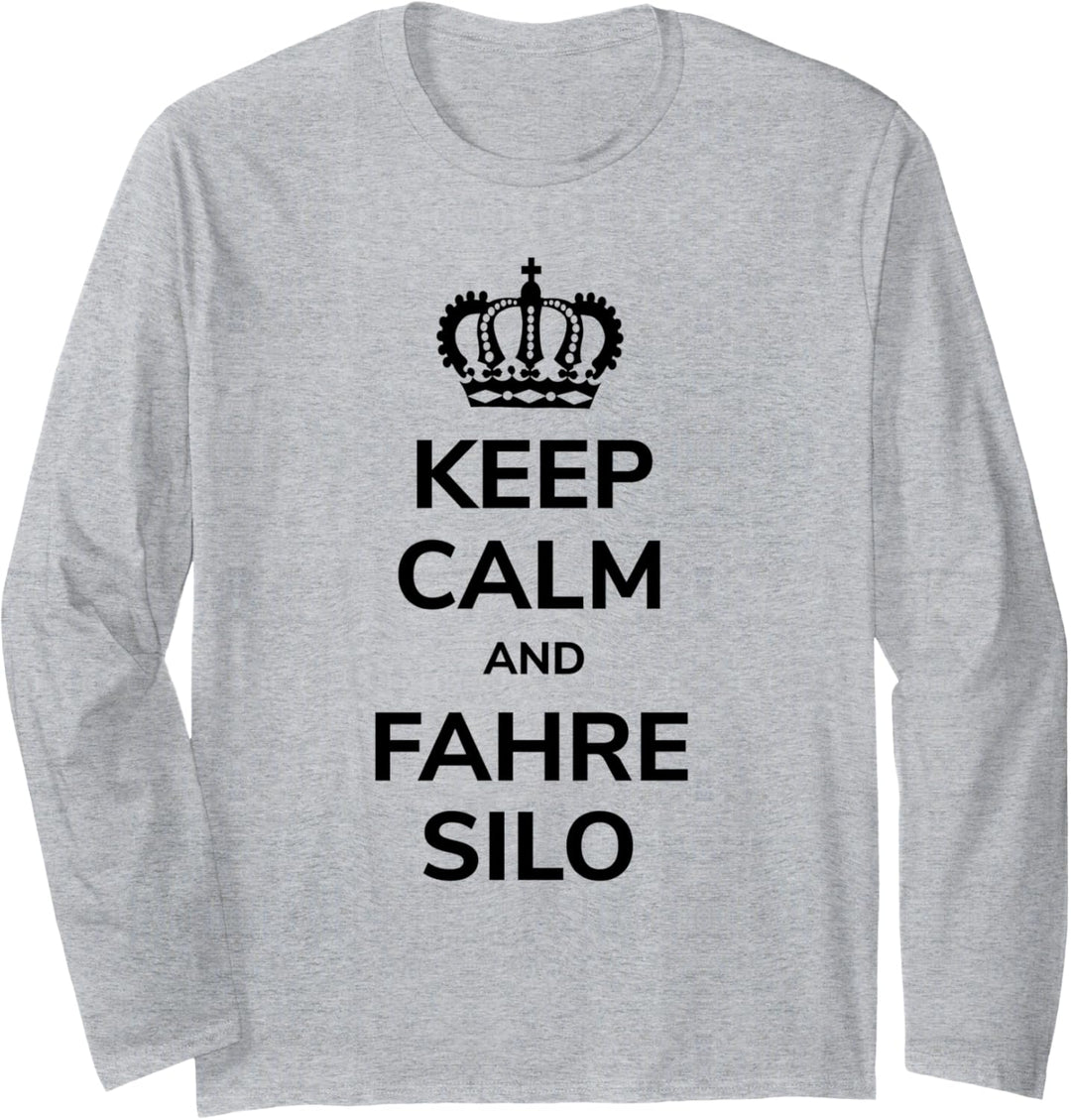 Mais häckseln Landwirt Bauer Lohnunternehmer Silo fahren Langarmshirt