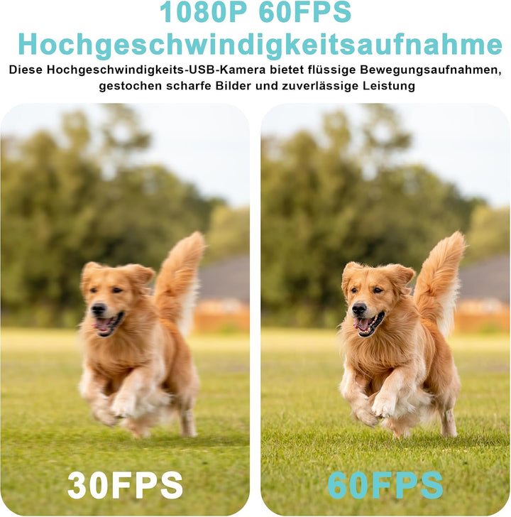 USB Stereokamera Kameramodul, Synchrones Doppellinsenobjektiv, 4MP 1080P Full HD 60fps Hochgeschwind