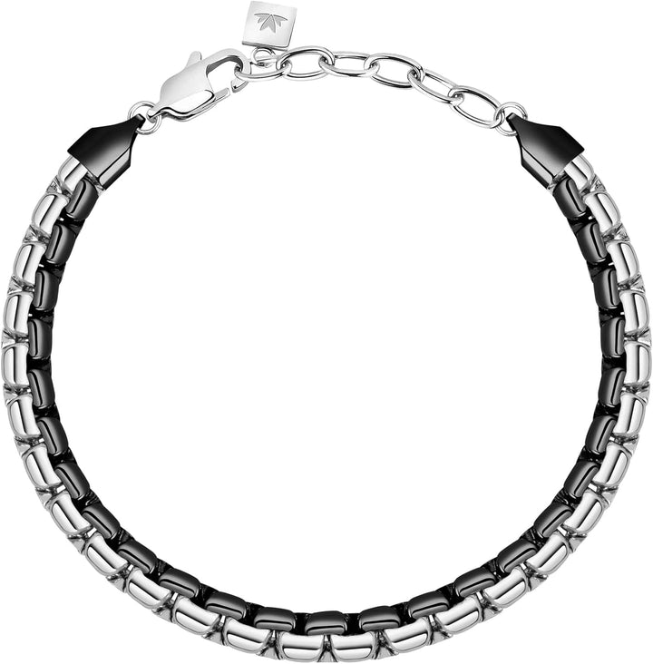 Morellato Herrenarmband, Motown Kollektion, aus Edelstahl, Schwarz PVD - SALS55