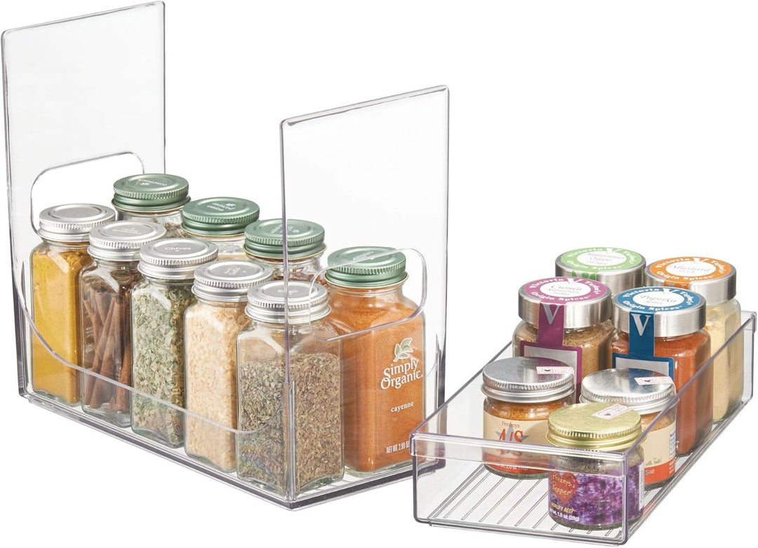 iDesign 68530EU Schrank-Boxen Gewürzregal, 25,75 cm x 11,75 cm x 21,75 cm, durchsichtig, 25,75 cm x