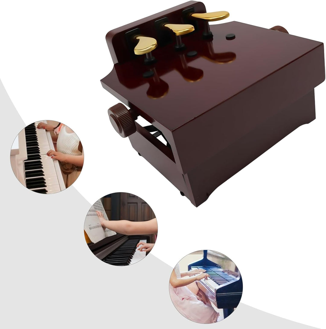 Klavier Pedal Extender Bank, für Kinder Höhenverstellbar mit 3 Pedale Kinder Klavier Lehren Hilfe Zu