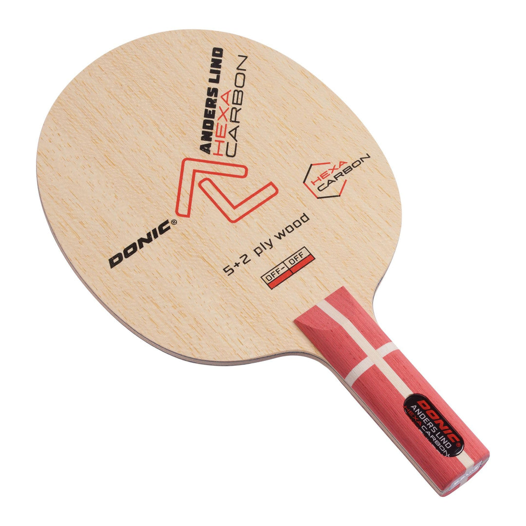 Donic Holz Anders Lind Hexa Carbon Gerade, Gerade