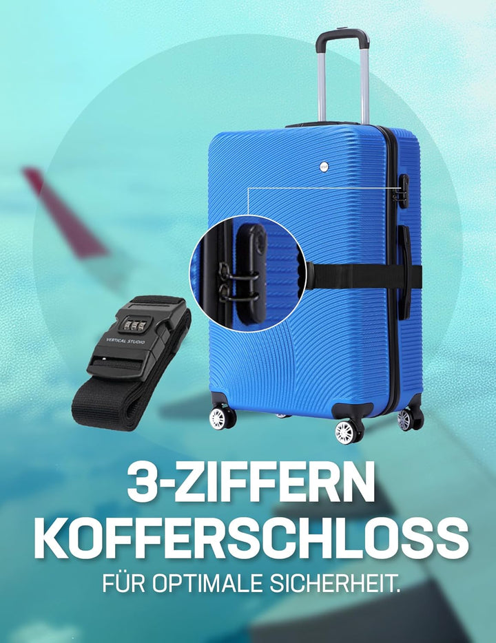 VERTICAL STUDIO Koffer mit 28", 24" oder als Handgepäck mit 20", inkl. GRATIS Koffergurt. Hartschale