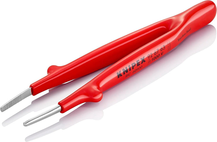 Knipex Universalpinzette isoliert Glatt 145 mm 92 67 63