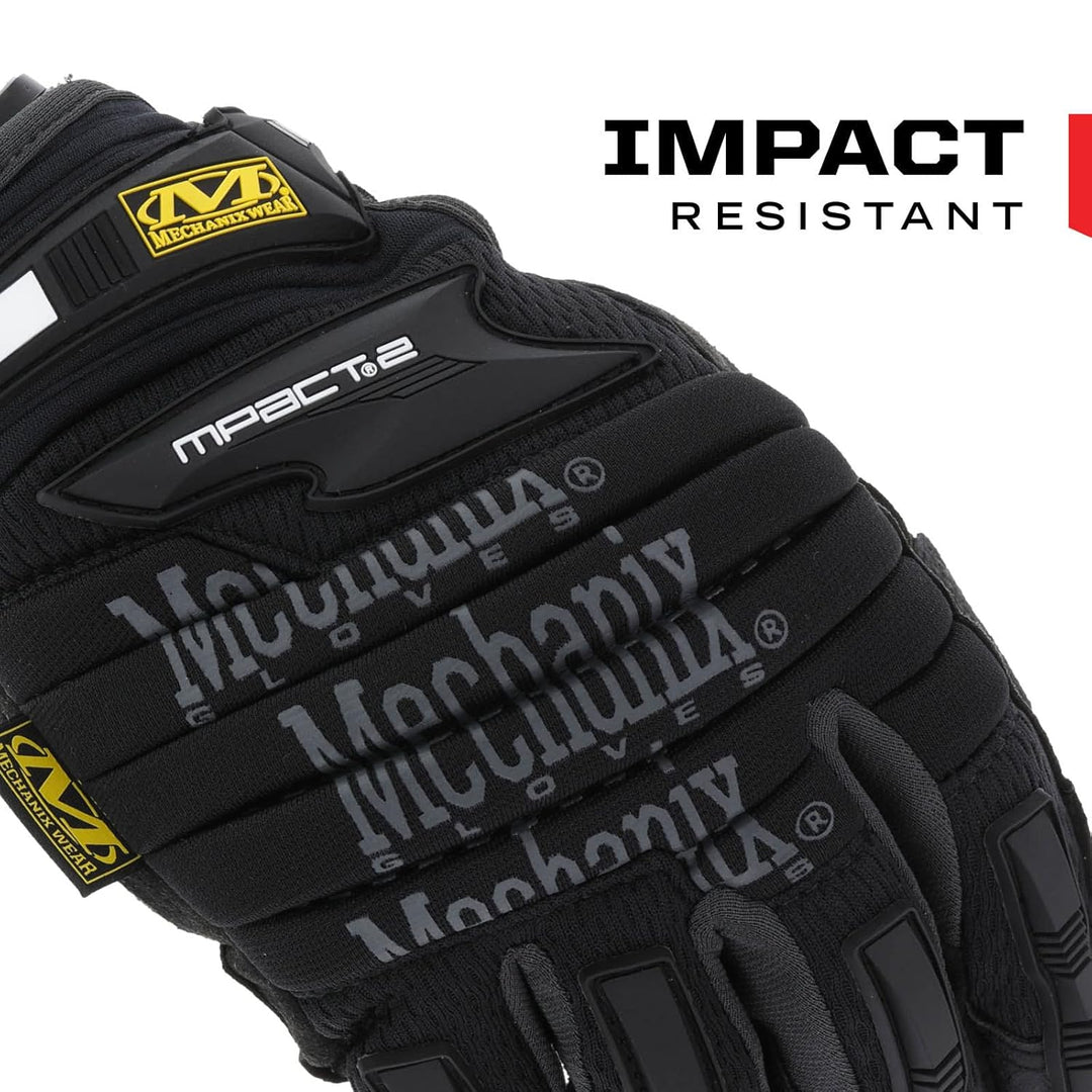 Mechanix Wear M-Pact® 2 Handschuhe (Large, Schwarz) Schwarz L, Schwarz L