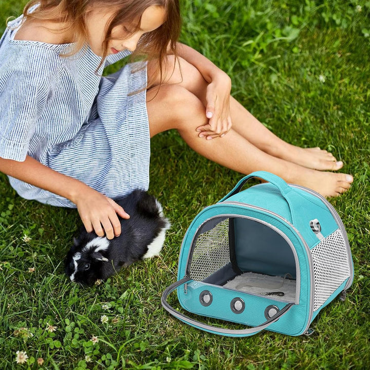 30 * 27 * 21cm Transportbox Katze, Meerschweinchen-Tragetasche, Katzen Tragetasche, mit Schultergurt