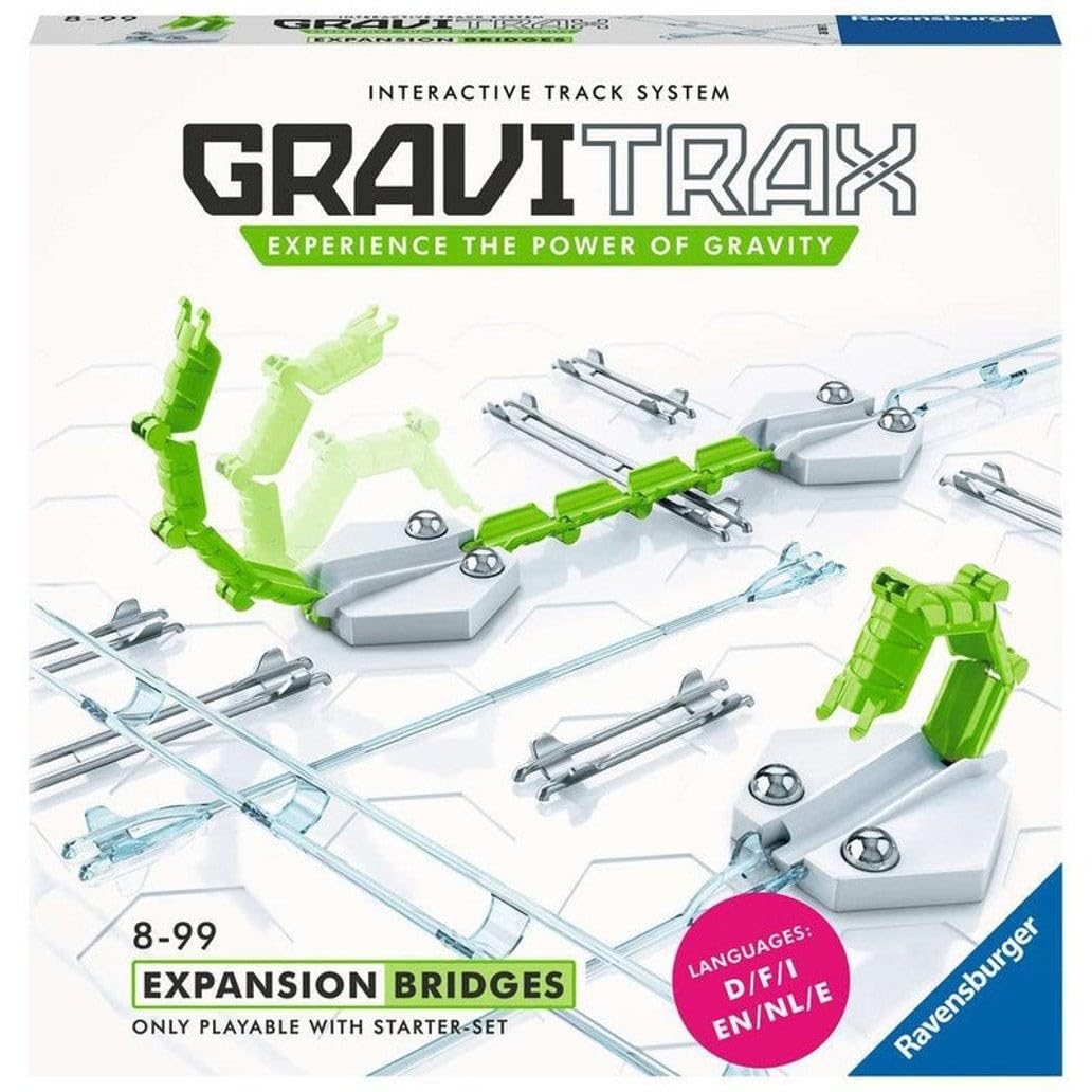 Ravensburger GraviTrax Erweiterung Brücken - Ideales Zubehör für spektakuläre Kugelbahnen, Konstrukt