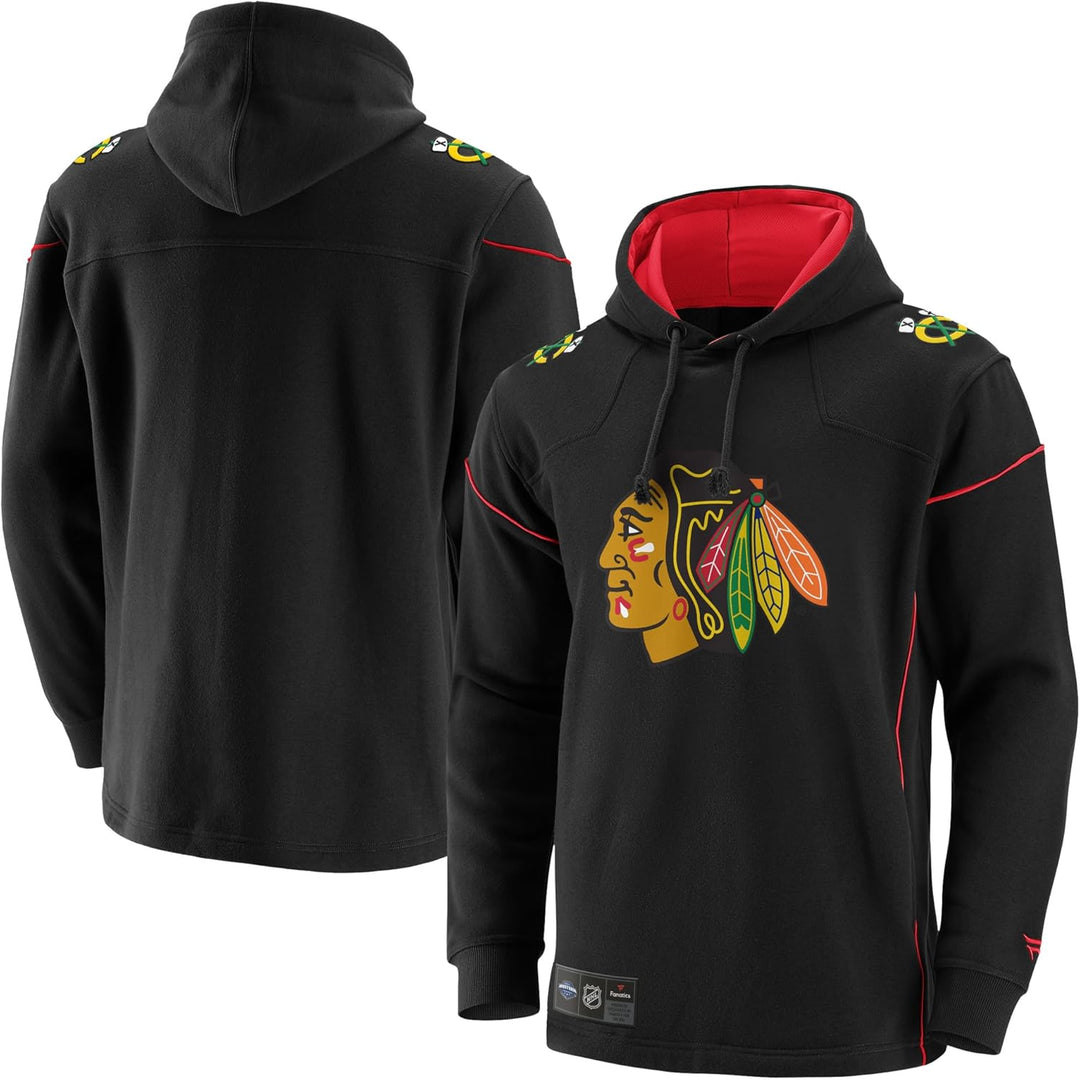 Fanatics Chicago Blackhawks Franchise Overhead NHL Hoodie Schwarz XXL, XXL