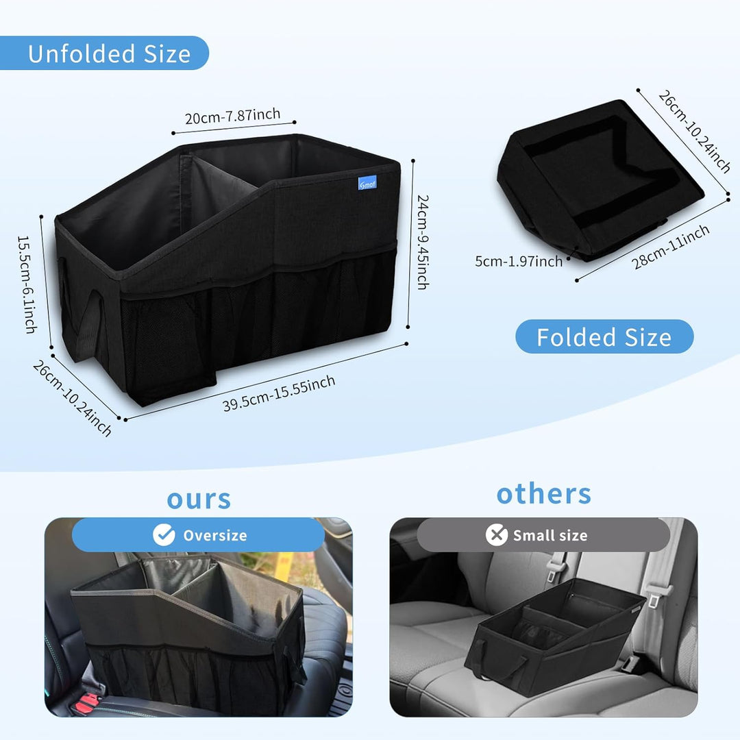 Auto Organizer für Vorne und Rücksitz, Beifahrersitz, Auto Organizer Kinder mit Mehrere Taschen Getr