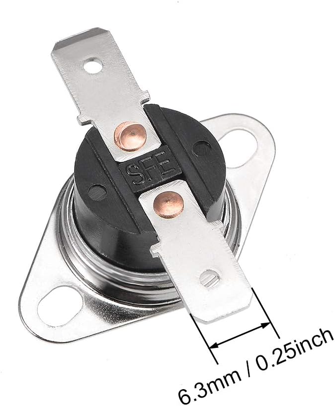 sourcing map 20 Stück Thermo Steuerschalter Sortiment NC + NO KSD301 Thermostat 40-135°C (NC) 40-100