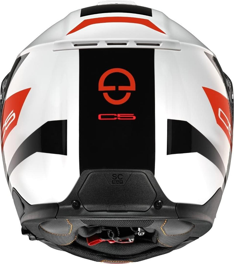 Schuberth C5 Eclipse Klapphelm (Red,XL (61)) XL 60/61 Eclipse Red, XL 60/61 Eclipse Red