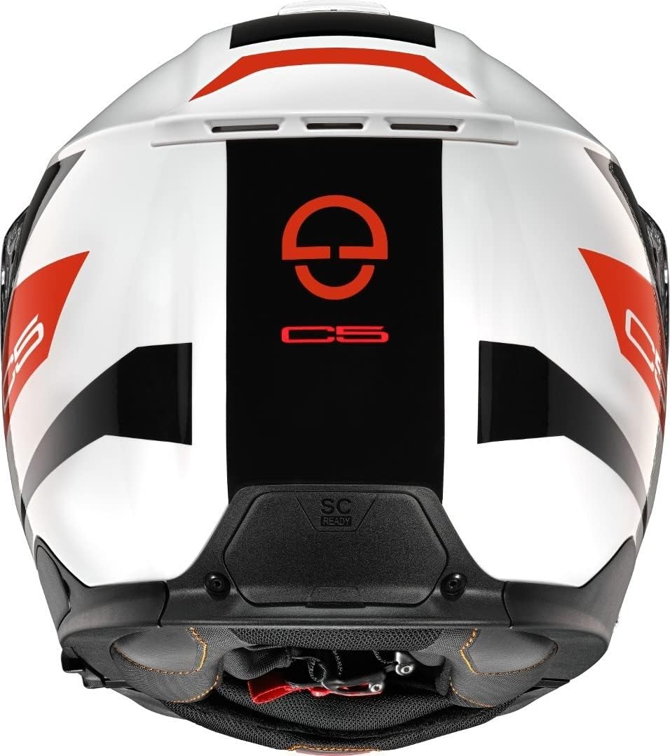 Schuberth C5 Eclipse Klapphelm (Red,XL (61)) XL 60/61 Eclipse Red, XL 60/61 Eclipse Red