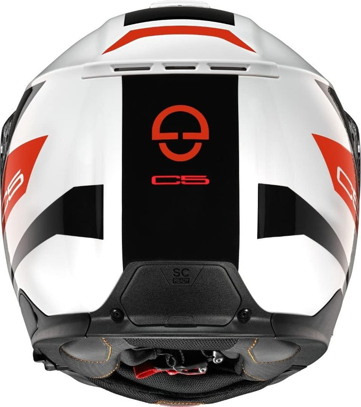 Schuberth C5 Eclipse Klapphelm (Red,XL (61)) XL 60/61 Eclipse Red, XL 60/61 Eclipse Red