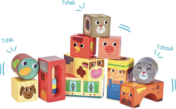 Vilac vilac2102 Farm Musical Blocks