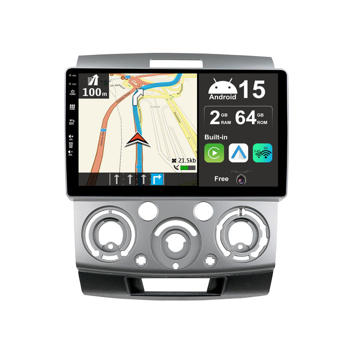 Android 15 IPS Autoradio Passt für Ford Ranger/Everest/Mazda BT50 J97M (2006-2013) - Eingebautes Car