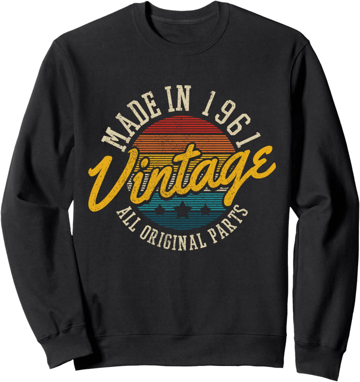 60. Geburtstag Lustig Geschenk Vintage 1961 Original Parts Sweatshirt