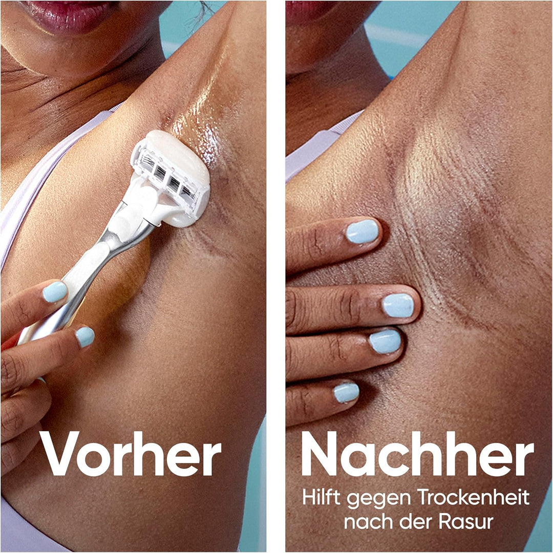Gillette Venus ComfortGlide 5 Sensitive, Rasierer Damen, 6 Ersatzklingen Rasierer + 6 Klingen + Dusc