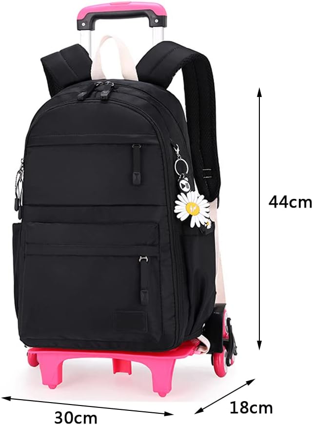 Trolley Schultaschen Rucksack Kinder Rollen Schultasche Trolley Tasche Schulrucksack mit Rädern für