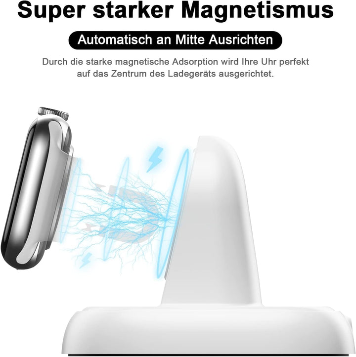 LVFAN Ladegerät für Apple Watch, iWatch Ladestation mit USB-C Ladekabel, kabelloser Reiseladegeräteh