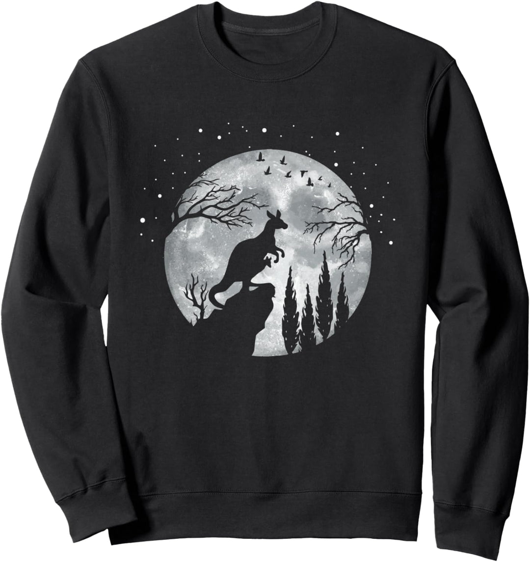 Känguru Australien Outback Beuteltier - Vollmond Känguru Sweatshirt