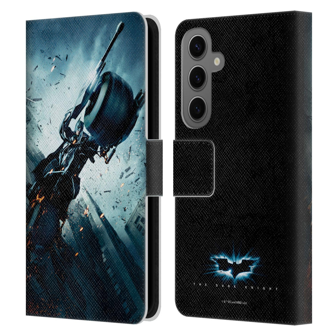 Head Case Designs Offizielle The Dark Knight Batman Batpod Wichtige Kunst Leder-Wallet-Hülle Kompati
