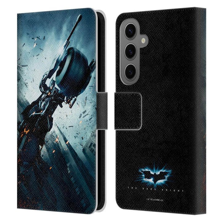 Head Case Designs Offizielle The Dark Knight Batman Batpod Wichtige Kunst Leder-Wallet-Hülle Kompati
