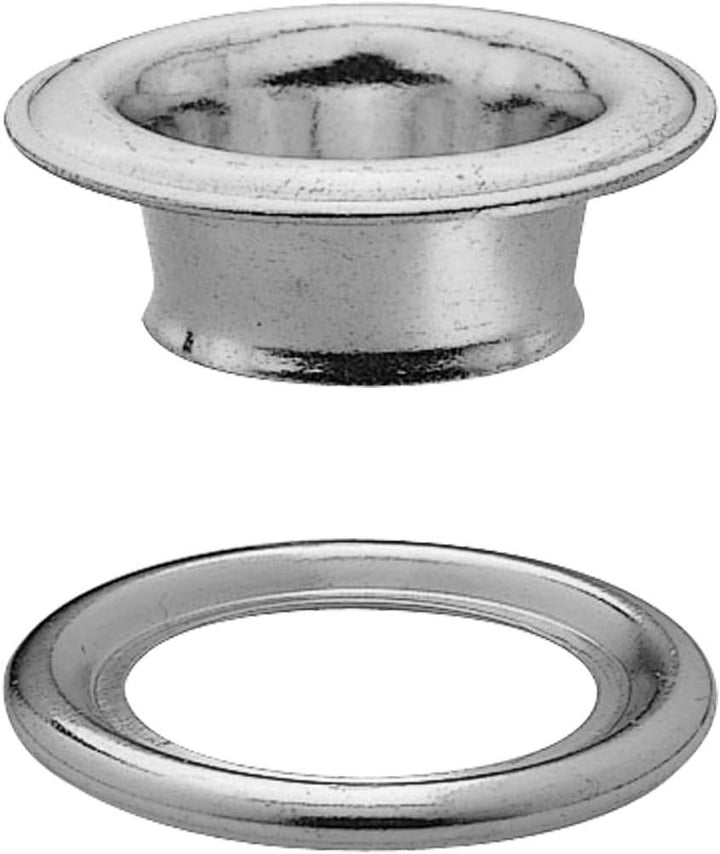 Prym Ösen und Scheiben, Messing, Schwarz, 4 mm Innen Ø, brüniert, 500 Stück, 4 mm Innen Ø, brüniert,
