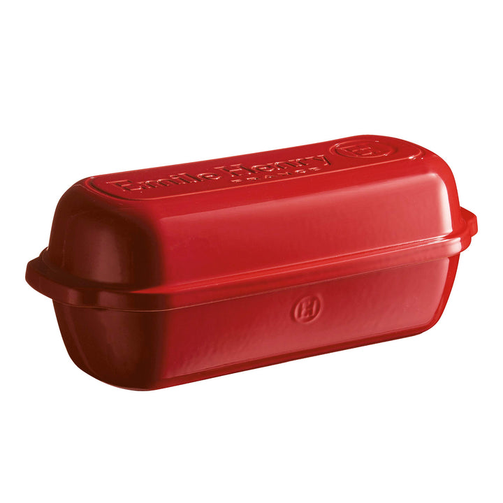 Emile Henry 349503 - Rustikale Brotform aus Keramik, Rot (Grand Cru), 39 x 16,5 x 15 cm Grand Cru Si